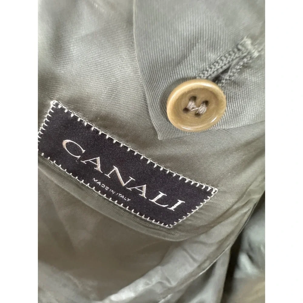 Canali Mens 40R Wool Blazer Sport Coat Glen Check Plaid Italy Harry Rosen